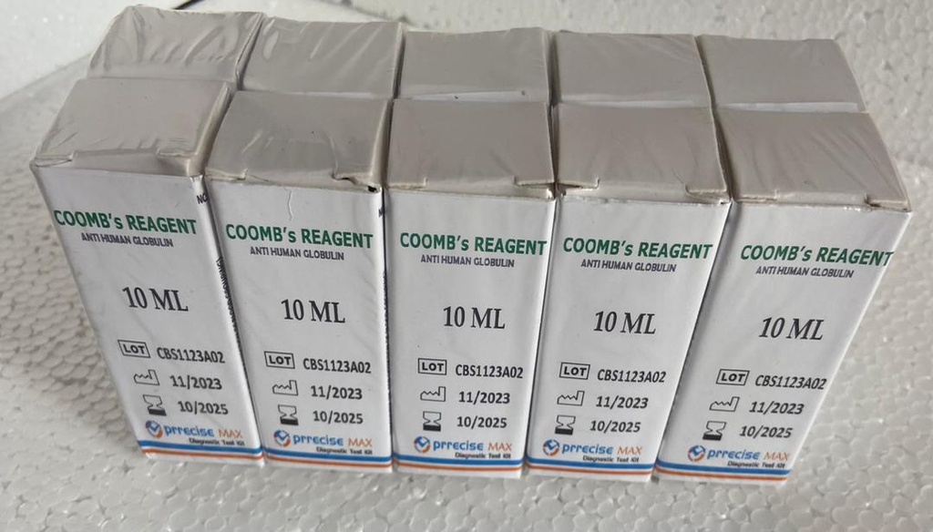 COOMBS REAGENT-(ANTIHUMAN GLOBULIN (AHG)) (PRRECISE MAX, 1*10ML)