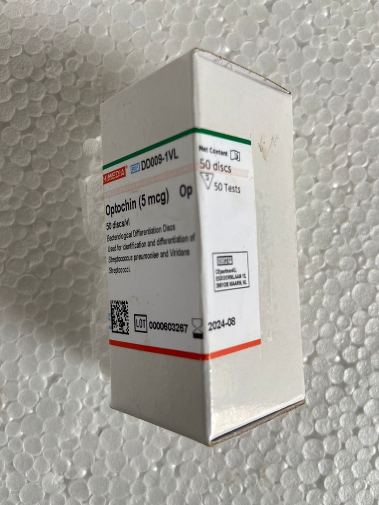 [DD009-1VL] Optochin (5 mcg)(50 discs / vl)