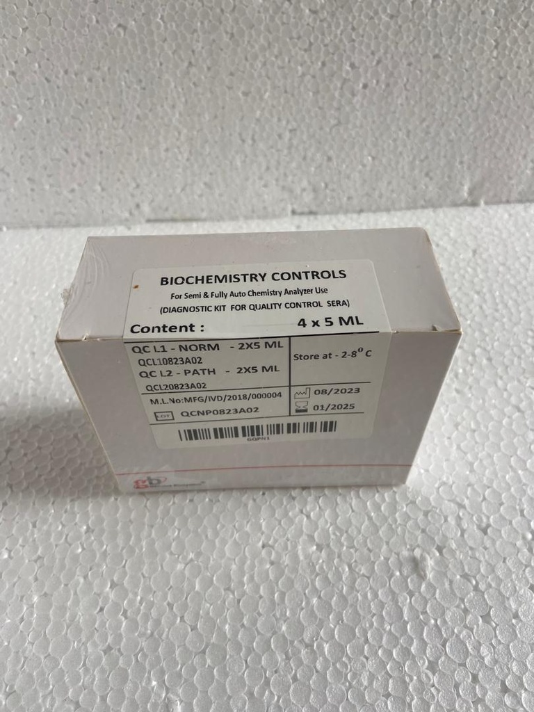 BIOCHEMISTRY CONTROL PATHOLOGIC & NORMAL CONTROL (PRRECISE MAX, 4x5ml)