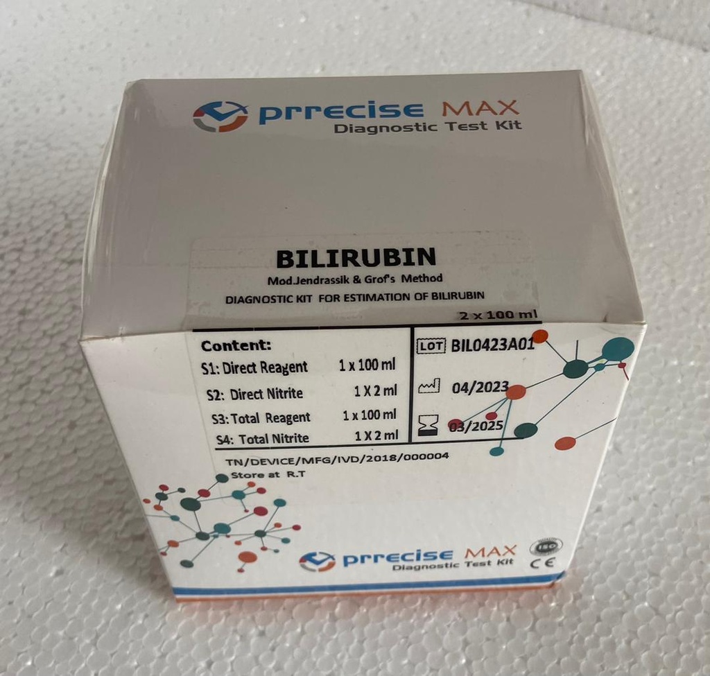 Bilirubin (T&D) Diagnostic Kit (PRRECISE MAX, 2x100ml)