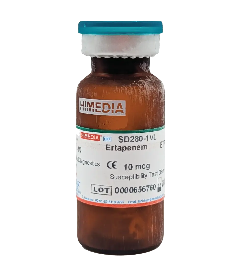 Ertapenem ETP 10mcg (HIMEDIA, 5x50CT)