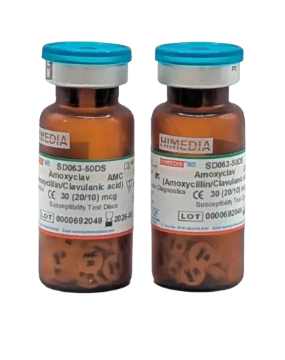 Amoxyclav ( Amoxycillin/ Clavulanic acid)   AMC  30 mcg( 20/10 mcg)